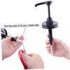 UPKOCH 2pcs Convenient Syrup Pumps Versatile Dispenser for Honey and Syrup Bottles for Restaurants and Home Use Effortless Replacement for Various Containers view 4
