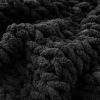 MHUQIA Chunky Knit Blanket Throw 78x78in, 100% Handmade from Supremely Soft Chenille Chunky Yarn Cosy Throw Blanket, Chenille Yarn Knitted Blanket view 4
