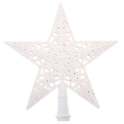 LUOZZY Christmas Tree Topper Christmas Tree Star Ornament Xmas Treetop Hollow Star for Xmas Party Ornament Decorations