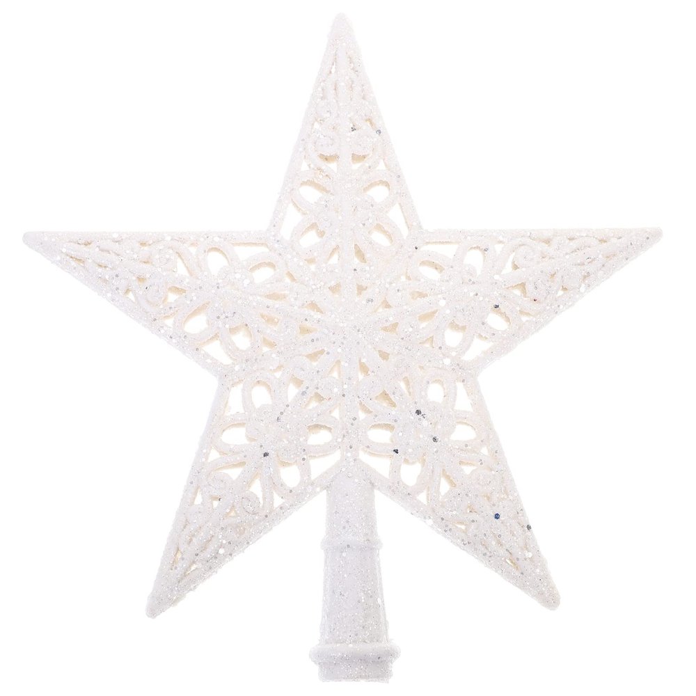 LUOZZY Christmas Tree Topper Christmas Tree Star Ornament Xmas Treetop Hollow Star for Xmas Party Ornament Decorations