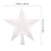 LUOZZY Christmas Tree Topper Christmas Tree Star Ornament Xmas Treetop Hollow Star for Xmas Party Ornament Decorations view 2
