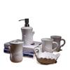 Ryakos Bathroom Accessories Sets Ceramics Wash Suit Light Luxury Bathroom Five Piece Set Swan White Bathroom Accessories Set European Style Soap Dispenser Set (Color : White) view 1