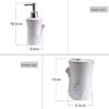 Ryakos Bathroom Accessories Sets Ceramics Wash Suit Light Luxury Bathroom Five Piece Set Swan White Bathroom Accessories Set European Style Soap Dispenser Set (Color : White) view 2