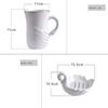 Ryakos Bathroom Accessories Sets Ceramics Wash Suit Light Luxury Bathroom Five Piece Set Swan White Bathroom Accessories Set European Style Soap Dispenser Set (Color : White) view 3