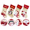 MALIHONG 1 Pack Personalized Christmas Stockings Santa Gifts Pack for Xmas Party Holiday Decoration Christmas Tree Fireplace Hanging 17.3" (Santa 2) view 2