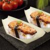 100Pcs Disposable Wooden Sushi Boat, 5.51X3.14X1.57 Inch Natural Wood Serving Tray for Sushi, Desserts, Salads, Snacks, Catering and Home Use view 2