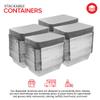 2 Lb Small Aluminum Pans with Lids (100 Pack) Foil Pan + Cardboard Lid, Disposable Cookware, Takeout Trays with Lids - to Go Disposable Food Containers for Restaurants & Catering, Stock Your Home view 4