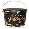 Halloween Trick or Treat Tin Bucket, Black Tin Pails with Handle, 4 Pack view 4