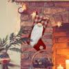 Christmas Stocking,Hanging Beads for Doorways 70's Big Stockings Candy Gift Socks Christmas Decorations Home Holiday Christmas Party Decorations Plastic Ornament Hooks Clear view 2