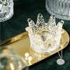 YQBUER Crown Candlestick Crystal Ashtray High Borosilicate Glass Practical Tea Light Stand Gift Wedding Candle Holder (Color : A) view 4