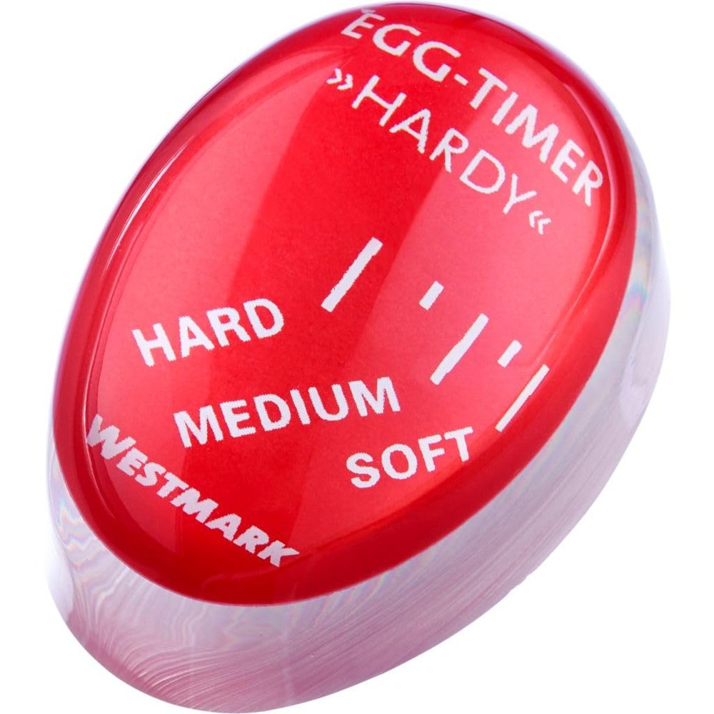 Westmark Egg Timer Hardy - Practical Egg Timer for Cooking in Water, Timer for Cooking Hard and Soft Eggs, Simple Aid for Ideal Hardness - Polyresin