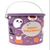 Halloween Trick or Treat Tin Bucket, Purple Tin Pails with Handle, 4 Pack view 4