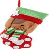 Christmas Stocking,Hanging Lighted Christmas Decorations Christmas Socks Cloth Christmas Sock Bag and Christmas Hanging Socks for Party Decoration and Christmas Cartoon Red Set Rainbow Gnome Ornament view 1