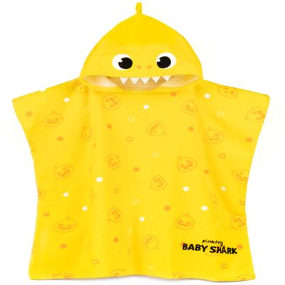 Baby Shark Towel Poncho Kids Yellow Children Song Beach Bath Towel