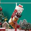 Christmas Stocking,Garland Holder for Stairs Candy Gifts Socks Personalized Fireplace Stocking Plush Christmas Home Decorations and Party Accessory for Kids Family Painted Glass Window Hangings Kids view 2