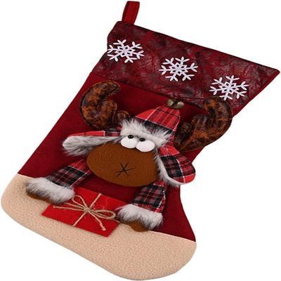 Christmas Stocking,Paper Ornaments for Christmas Tree Big Stockings Candy Socks Christmas Decorations Home Holiday Christmas Party Decorations Swinging Animals for Car (Color : C, Size : One Size)