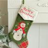 Christmas Stocking,Pencil Ornament Candy Gifts Socks Personalized Fireplace Stocking Christmas Home Decorations and Party Accessory for Kids Family Holiday Swinging Penguin Car Hanging Ornament view 3