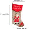 Christmas Stocking,Pencil Ornament Candy Gifts Socks Personalized Fireplace Stocking Christmas Home Decorations and Party Accessory for Kids Family Holiday Swinging Penguin Car Hanging Ornament view 4