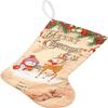 Christmas Stocking,Holiday Decor Easter Personalized Christmas Stockings Including Santa Snowman Kids with Embroidery Techniques for Family Holiday Christmas Parties Rose Quartz Lamp view 1
