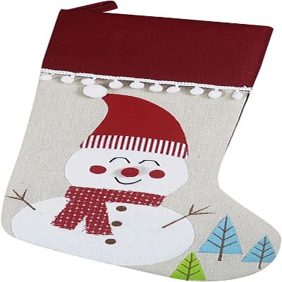 Christmas Stocking,Gnome Ornament Set of 3 Christmas Socks 18" Large Plush Christmas Socks Gift Bags and Ornaments for Fireplace Indoor Festive Christmas Party Plain Ceramic Ornaments to Decorate