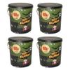 Halloween Trick or Treat Tin Bucket, Green Tin Pails with Handle, 4 Pack view 1