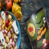 Halloween Trick or Treat Tin Bucket, Green Tin Pails with Handle, 4 Pack view 2