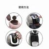 Reusable K Cups, 5Pcs Refillable Coffee Filter Set with Spoon Coffee Pod Capsules with Integrated Mesh Strainer Compatible with Nescafe Dolce Gusto(Brown) view 3