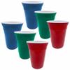 6 Pc Party Cups Break Resistant Plastic Tumbler Beverage Drinking PDQ Reusable view 1