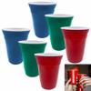 6 Pc Party Cups Break Resistant Plastic Tumbler Beverage Drinking PDQ Reusable view 3