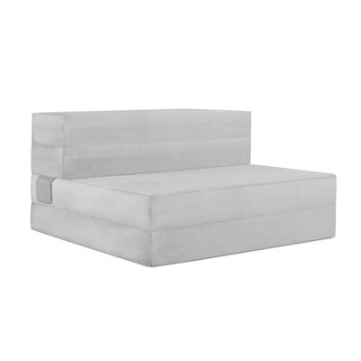 Heyward 4.5 Trifold Sofa + Mattress | Twin XL Size | Portable Certi PUR-US Certified Firm Foam Folds Into Couch | Washable Panne Velvet Material w/Non-Slip Base | 78L x 38W x 4.5H