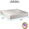 DS Solutions USA Legacy Full Size None Flip One-Sided Mattress Only with Mattress Cover Protector Included view 2