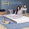 Heyward Premium 4 Memory Foam Trifold Mattress | Twin, Portable Space Saver, Medium-Firm, CertiPUR-US Certified | Washable Jacquard Ventilated Material w/Non-Slip Base | 75L x 38W x 4H view 3