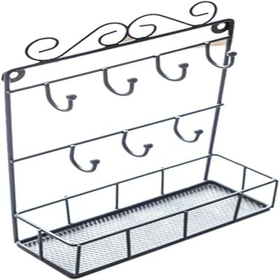 ALHJ Iron Jewelry Storage Rack Hairpin Wall Hanging Necklace Earrings Earrings Bracelet Jewelry Creative Hanger (Color : OneColor)