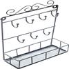 ALHJ Iron Jewelry Storage Rack Hairpin Wall Hanging Necklace Earrings Earrings Bracelet Jewelry Creative Hanger (Color : OneColor) view 1