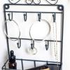 ALHJ Iron Jewelry Storage Rack Hairpin Wall Hanging Necklace Earrings Earrings Bracelet Jewelry Creative Hanger (Color : OneColor) view 3