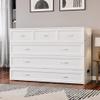 AFI Northfield Queen Size Murphy Bed Chest with Mattress, Storage, & Built-in Charger in White view 2