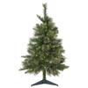 Northlight Pre-Lit Kingston Cashmere Pine Full Artificial Christmas Tree Clear Lights, 3', Green view 1
