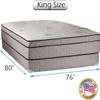 DS Solutions USA Fifth Ave Plush Foam Encased Eurotop (PillowTop) King Mattress and Box Spring Set with Mattress Cover Protector view 2