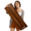 Large Acacia Serving Board with Handles, 36 x 12 Inch Rectangular Charcuterie Platter, Natural Wood Server for Meat, Cheese Board, and Party Appetizers, Extra Long 3ft view 1