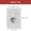 Metal Laundry Soap Dispenser Container Holder with Scoop Laundry Powder Box Pet Food Storage Bin Kitchen Food Canister Pantry Organizer Pods Bin Holder Bin White view 3