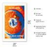 2001 A Space Odyssey - Directed by Stanley Kubrick - Vintage Film Movie Poster by Mike Kaplan c.1968 - Fine Art Matte Paper Print (Unframed) 20x26in view 2