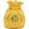 Yardwe Creative Money Box Resin Piggy Bank Bag Shape Decorative Jar for Home Tabletop Stylish Saving Pot for Year Festival Decorations view 1