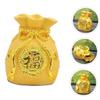 Yardwe Creative Money Box Resin Piggy Bank Bag Shape Decorative Jar for Home Tabletop Stylish Saving Pot for Year Festival Decorations view 4
