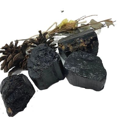 WGPHD Meditation Home Natural Gemstone Healing Black Tourmaline Crystal Stone Decoration (Color : Black Tourmaline, Size : 500g)