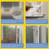 Insulating Film for Windows,Blackout Thermal Insulated Window Drapes Self-Adhesive Window Insulation Kit,Anti-Cold Windproof Noise Reducing Privacy Winter Warm Curtains,Custom (WxH1(51x71in)) view 3