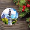 Boston City Scene Christmas Ornament Cityscape Christmas Tree Ornaments Ornament for Christmas Tree Double Sided Porcelain Country Souvenir Gift view 2