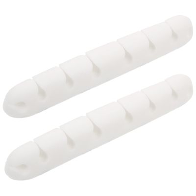 2pcs Silicone 8 Slot Adhesive Cable Holders for Desk