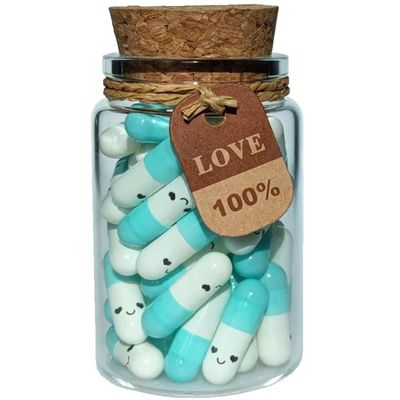Infmetry Writing Instrument Gift Set - Long Distance 50pcs with Prewritten Messages in Capsules - Valentines Day Gifts for Her Him Boyfriend Girlfriend