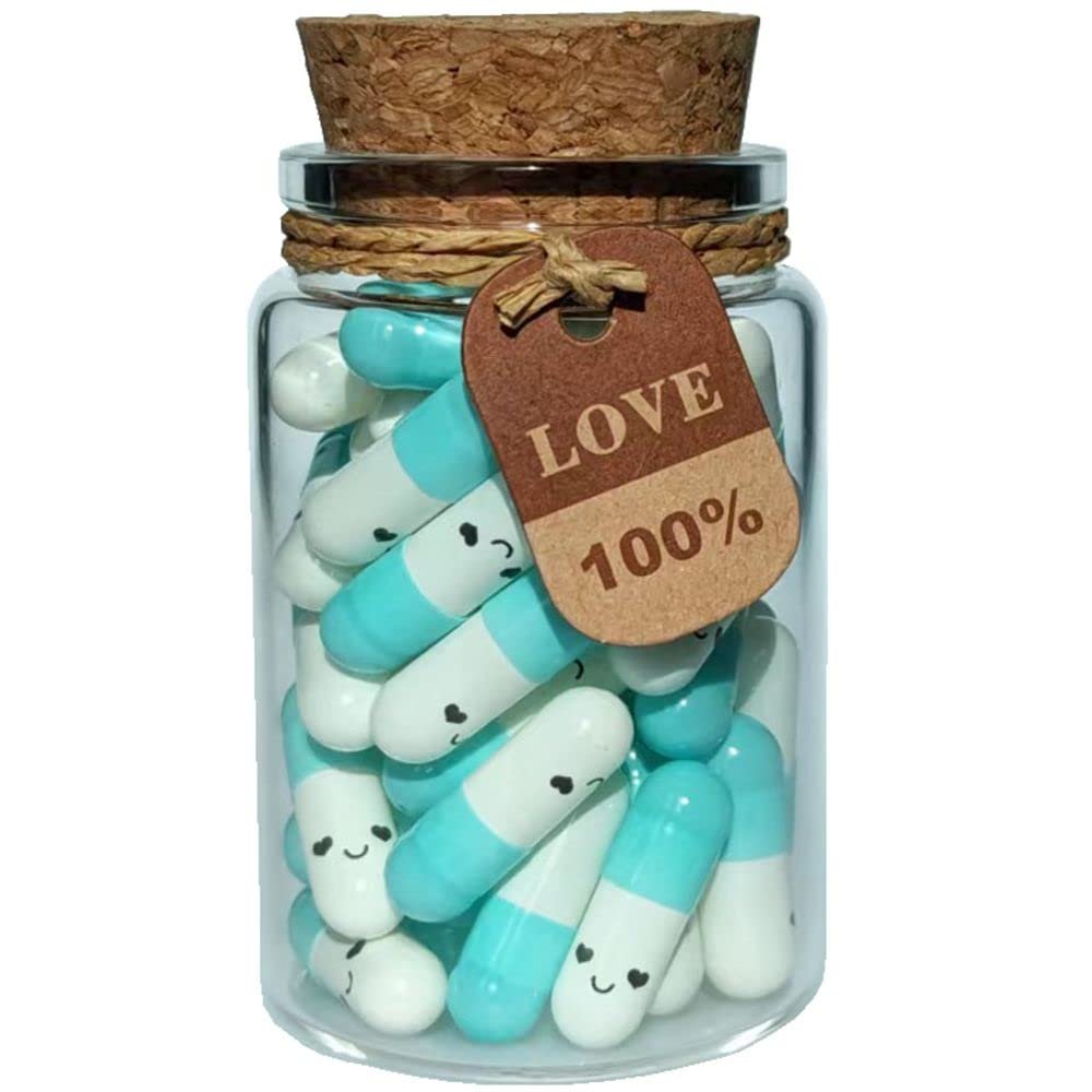 Infmetry Writing Instrument Gift Set - Long Distance 50pcs with Prewritten Messages in Capsules - Valentines Day Gifts for Her Him Boyfriend Girlfriend