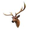 Large Faux Deer Head Wall Art,Deer Head Wall Decor Faux Taxidermy Animal Head Wall Art Pendant,Handmade Resin Deer Antlers Decor for Office Bar Holiday Home Decoration view 1